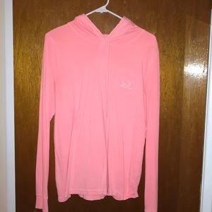 Neon Pink VV Light Weight hoodie